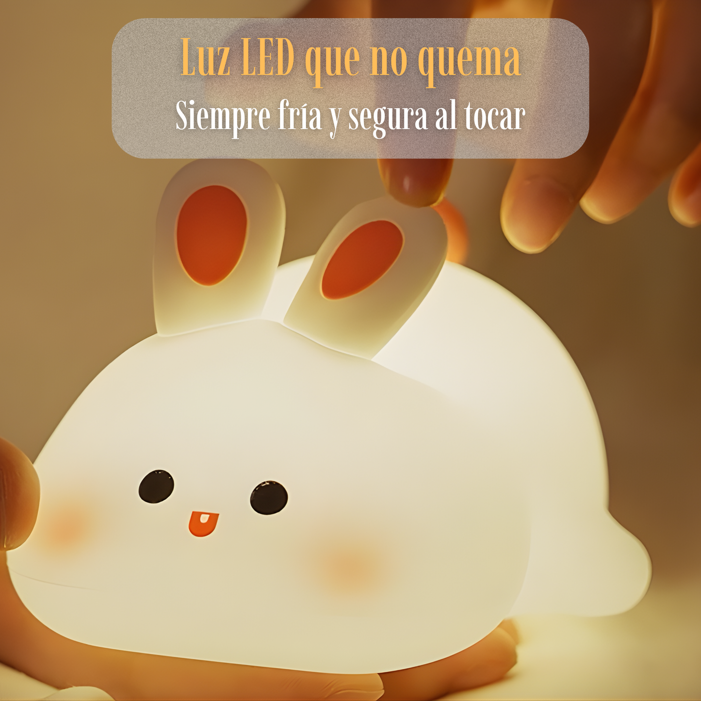 Lámpara suave de conejo