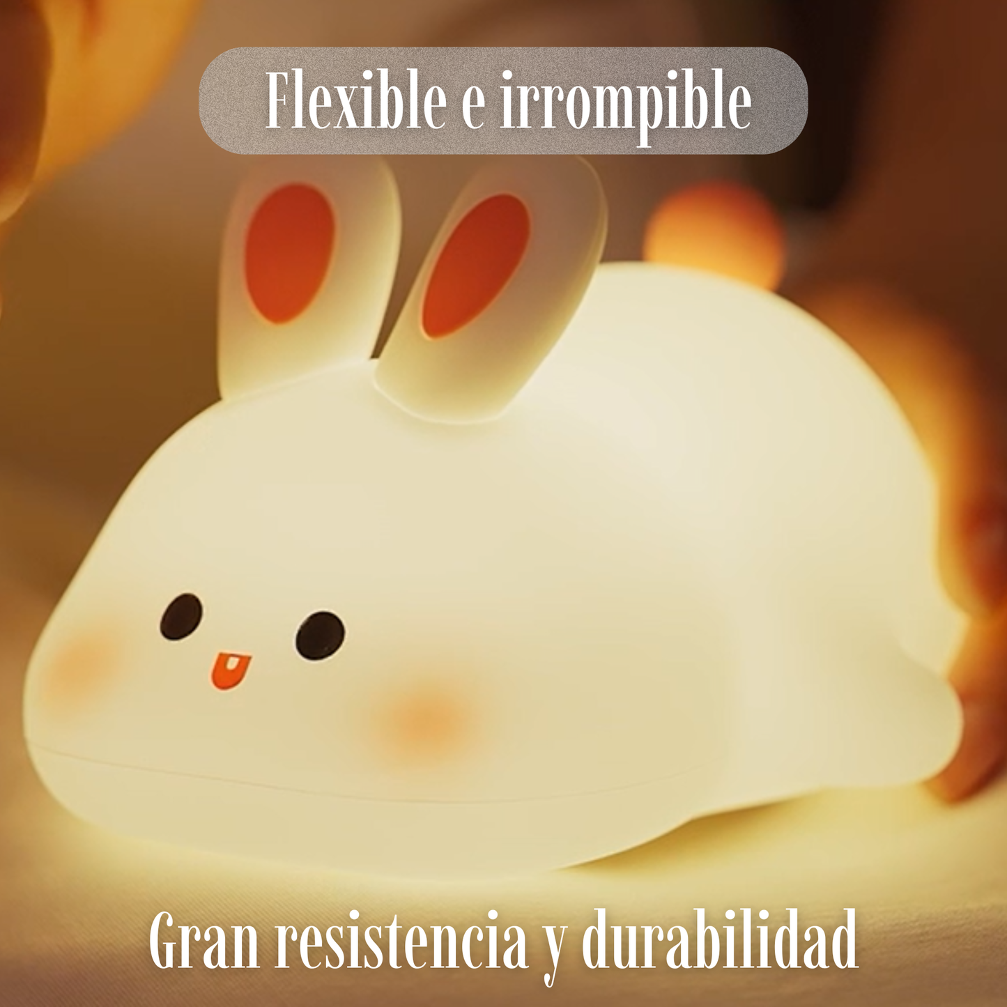 Lámpara suave de conejo