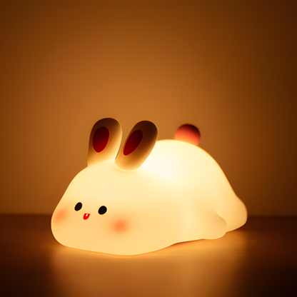 Lámpara suave de conejo